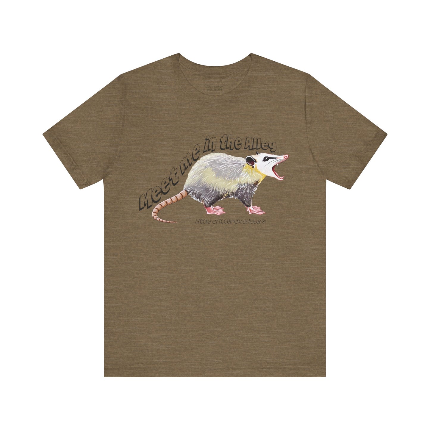 Quirky Opossum Graphic Tee - "Meet Me in the Alley" Design