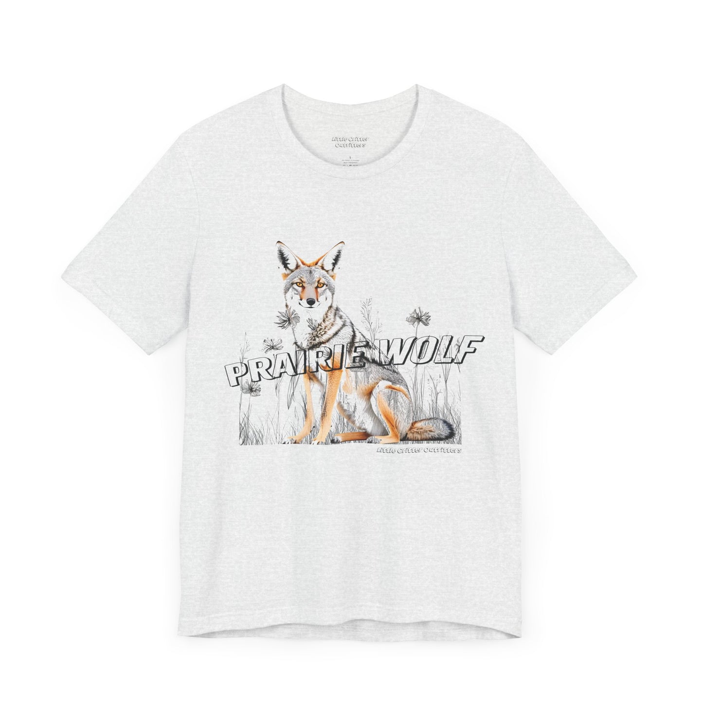 Prairie Wolf Graphic Tee - Nature Lover’s Unisex Short Sleeve T-Shirt