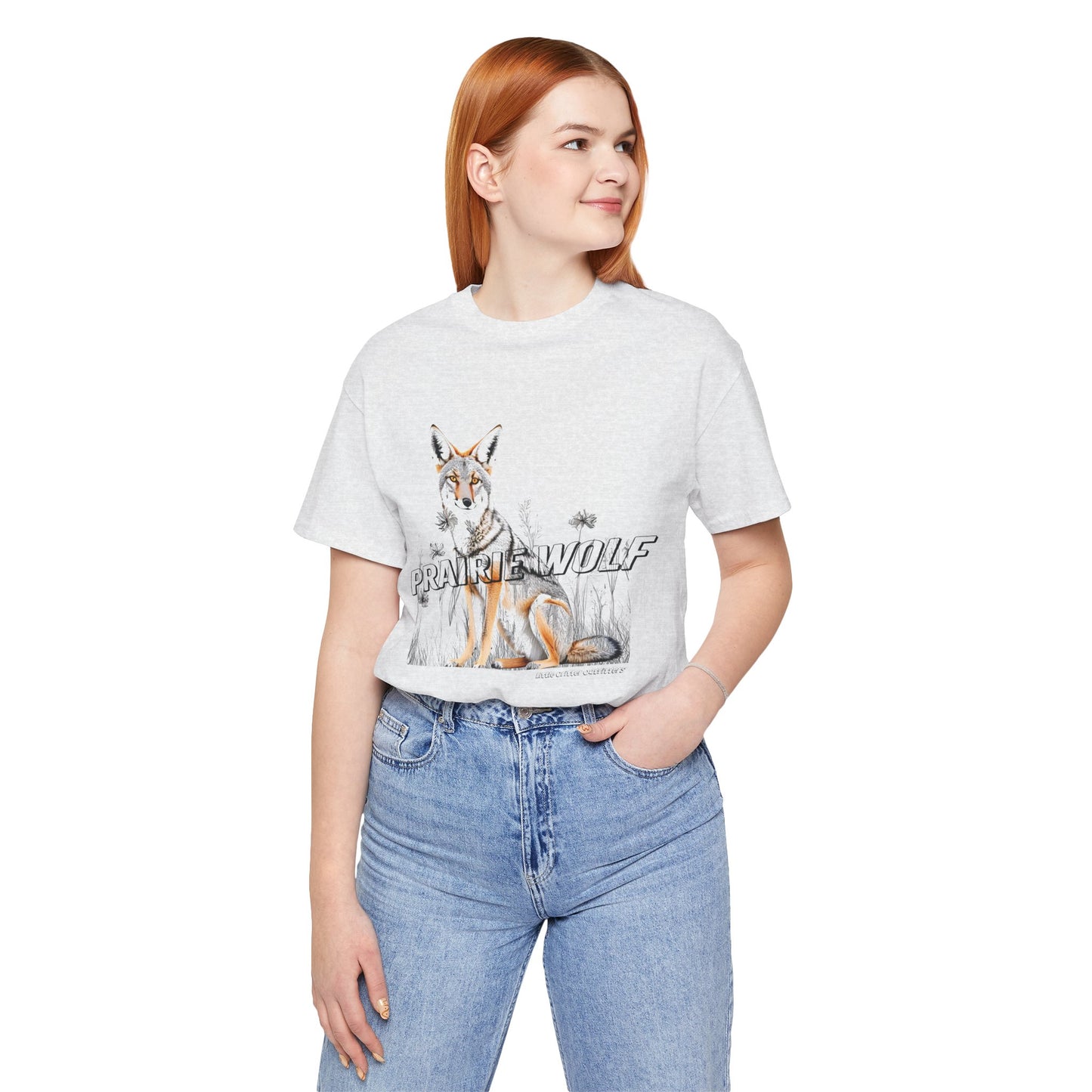Prairie Wolf Graphic Tee - Nature Lover’s Unisex Short Sleeve T-Shirt