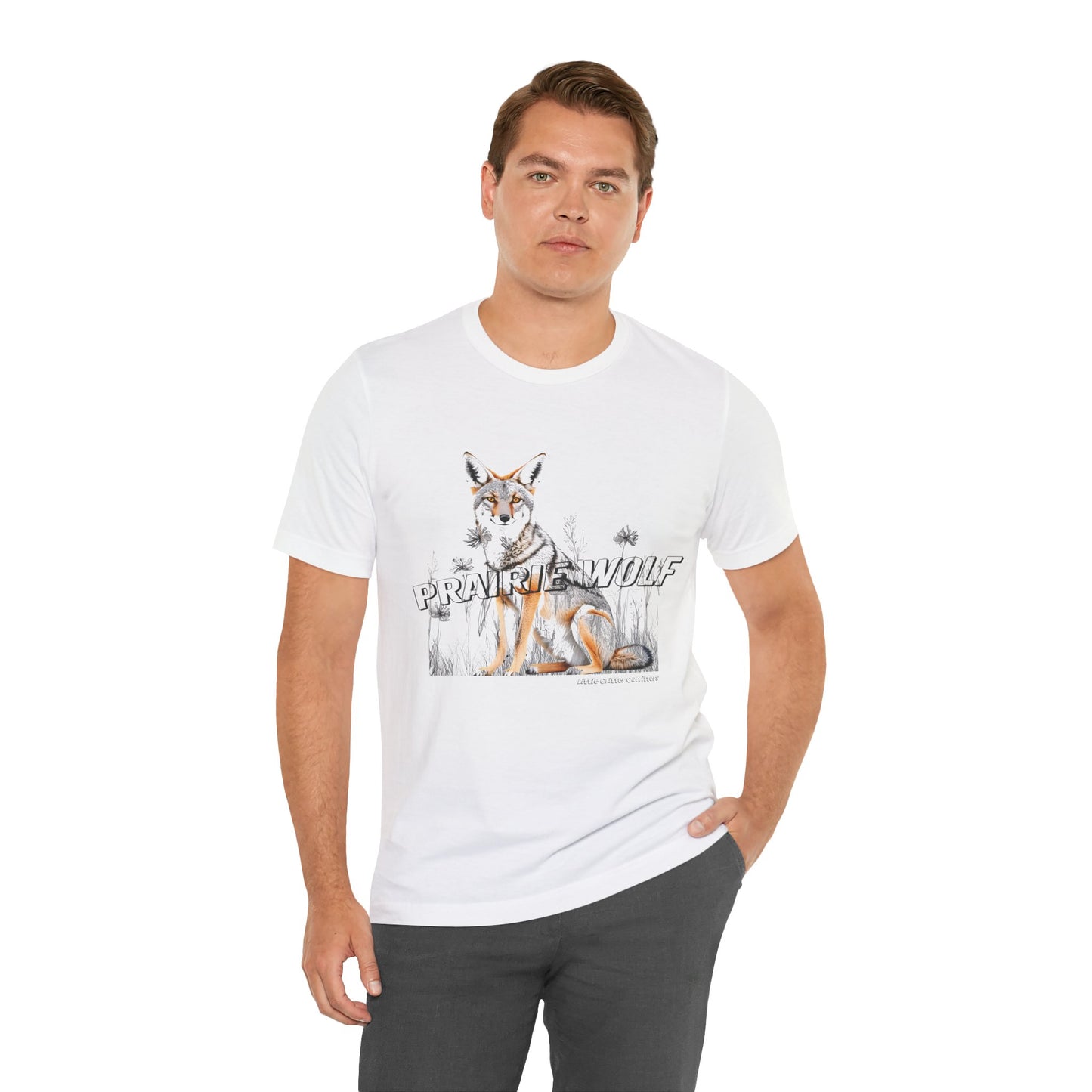 Prairie Wolf Graphic Tee - Nature Lover’s Unisex Short Sleeve T-Shirt