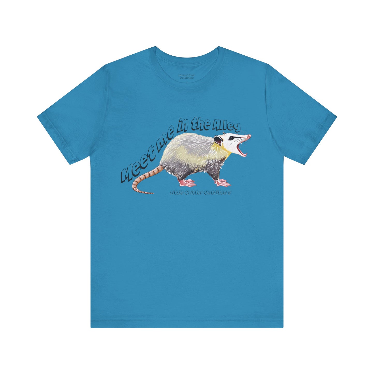 Quirky Opossum Graphic Tee - "Meet Me in the Alley" Design