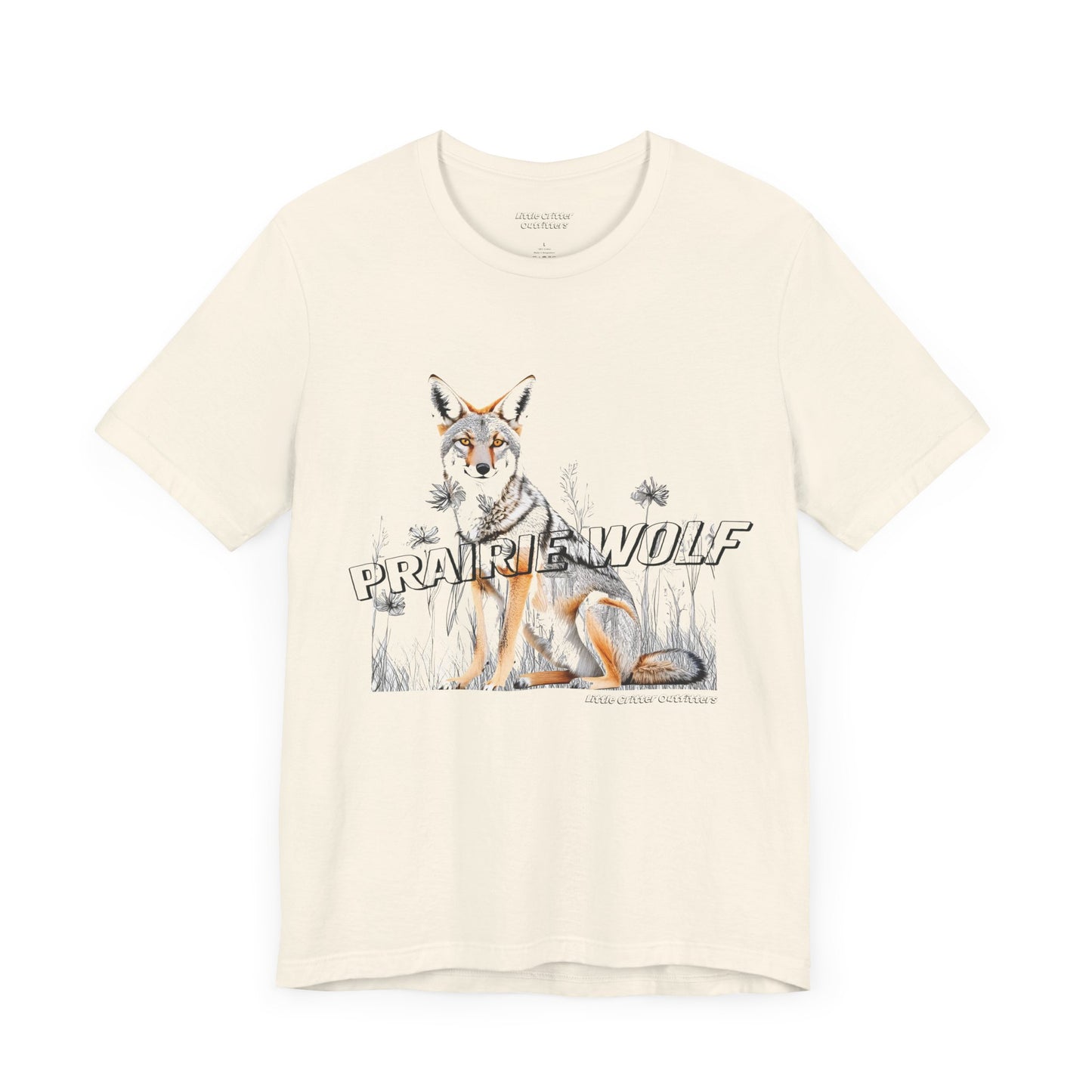 Prairie Wolf Graphic Tee - Nature Lover’s Unisex Short Sleeve T-Shirt