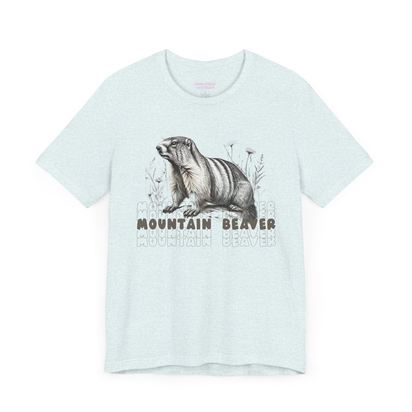 Mountain Beaver Graphic Unisex Tee - Marmot Lover's Shirt