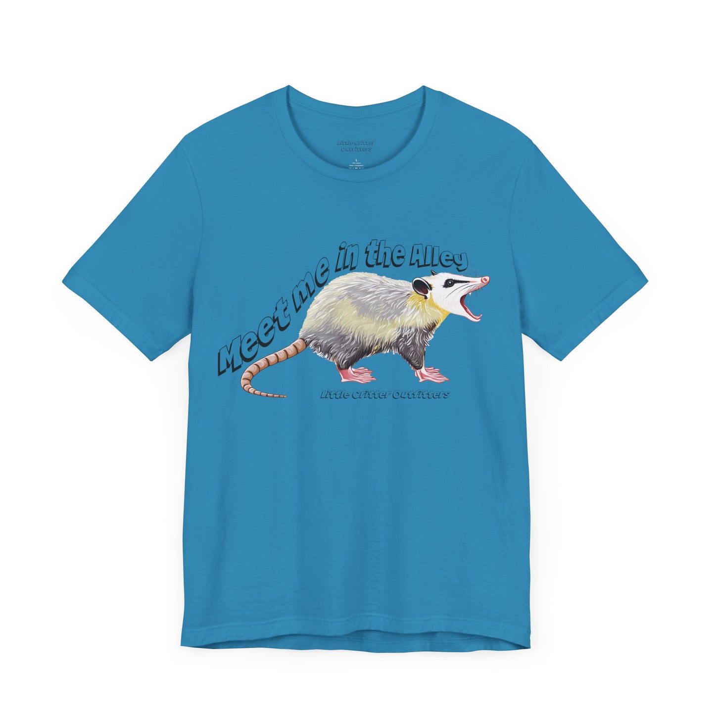 Quirky Opossum Graphic Tee - "Meet Me in the Alley" Design