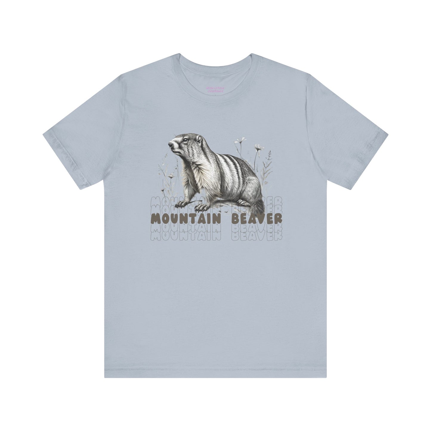 Mountain Beaver Graphic Unisex Tee - Marmot Lover's Shirt