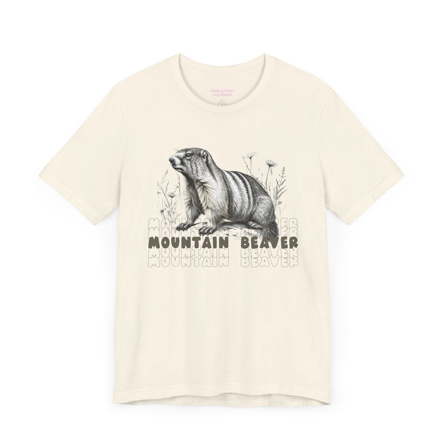 Mountain Beaver Graphic Unisex Tee - Marmot Lover's Shirt