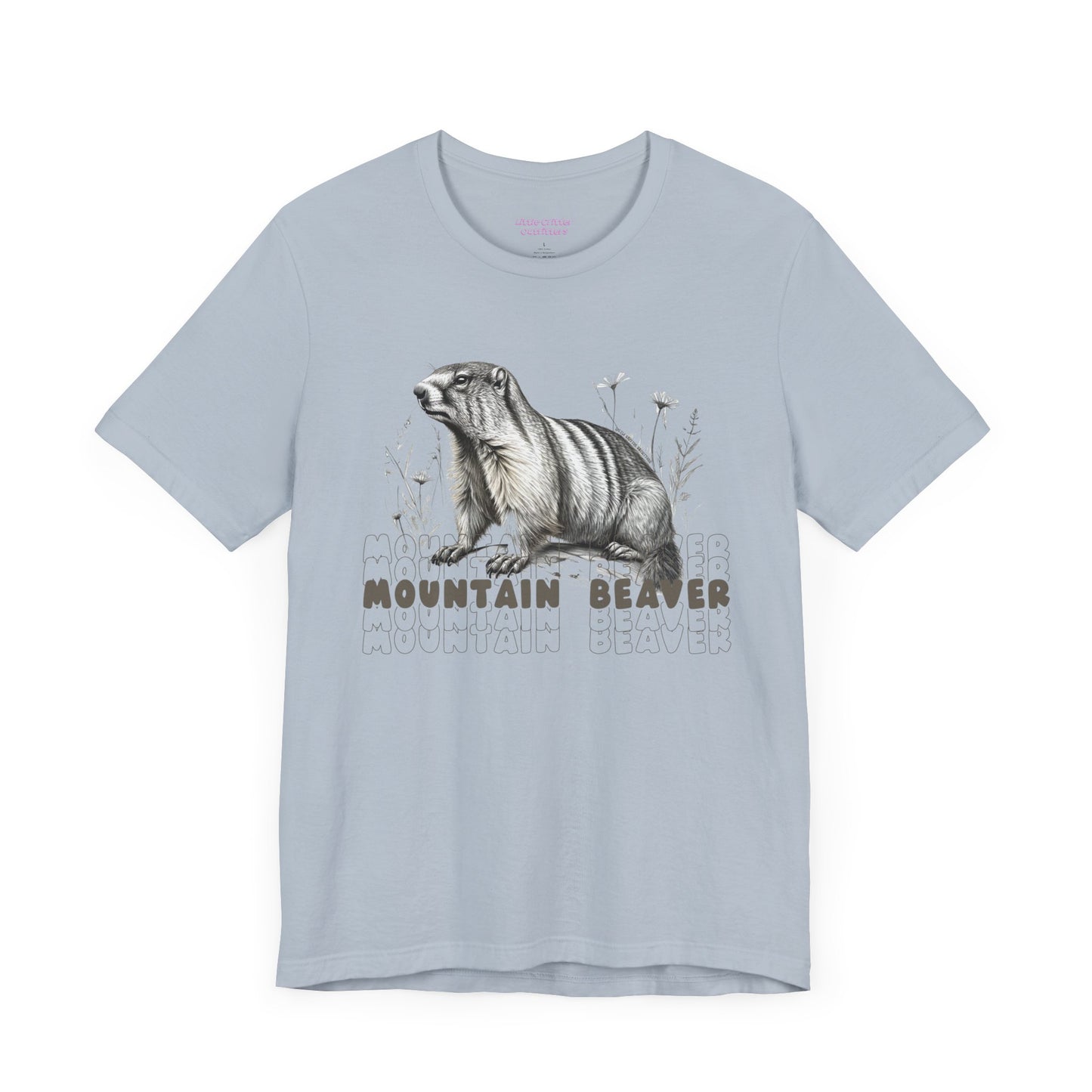 Mountain Beaver Graphic Unisex Tee - Marmot Lover's Shirt