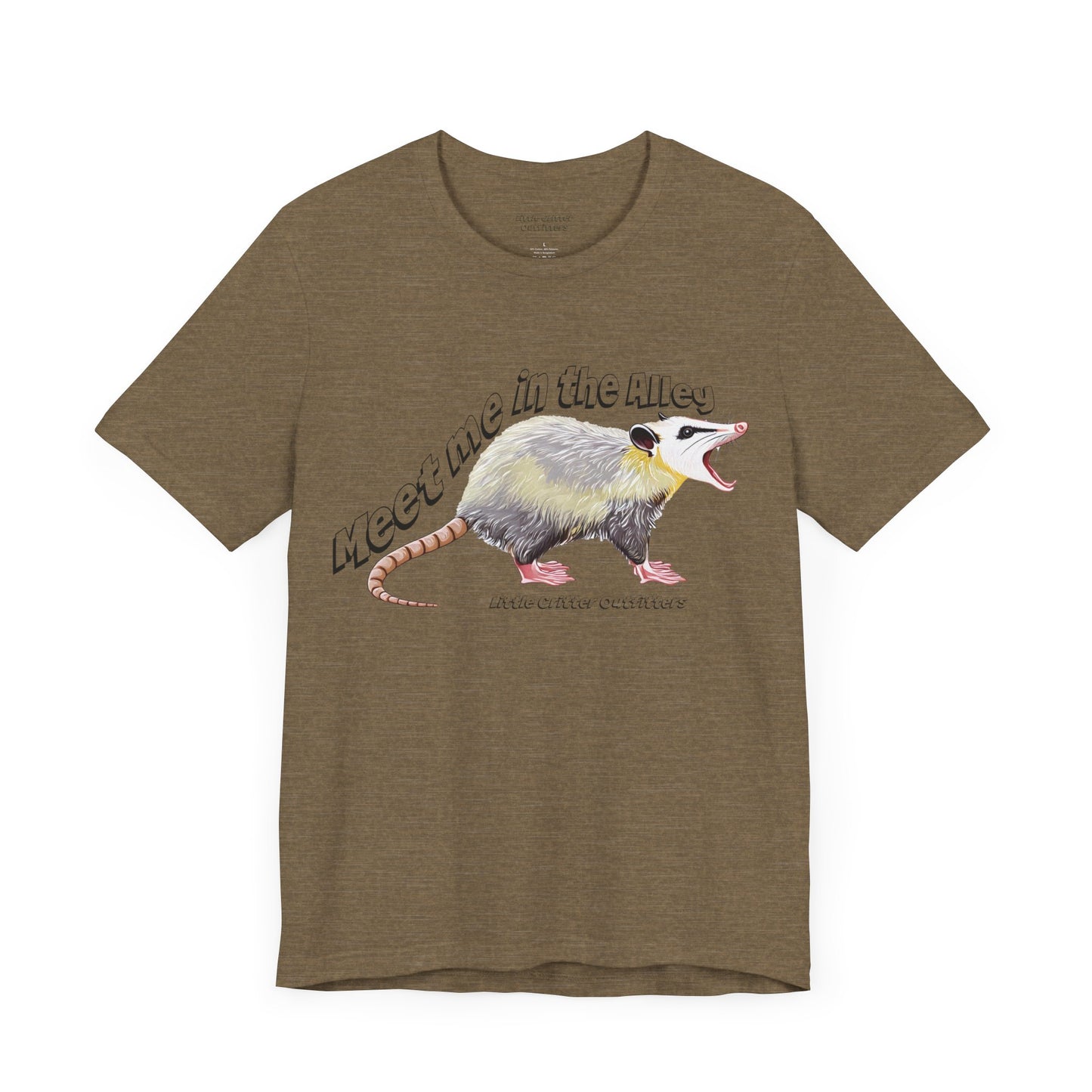 Quirky Opossum Graphic Tee - "Meet Me in the Alley" Design