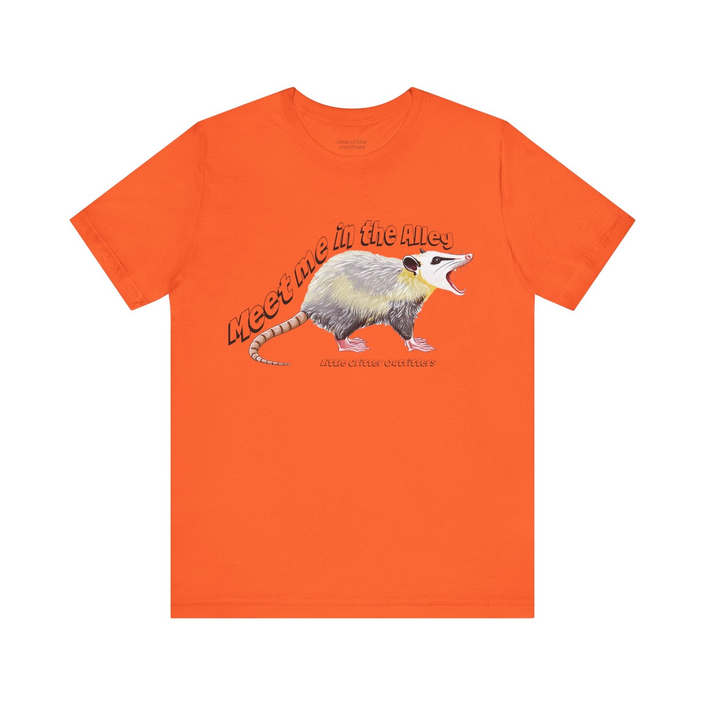 Quirky Opossum Graphic Tee - "Meet Me in the Alley" Design