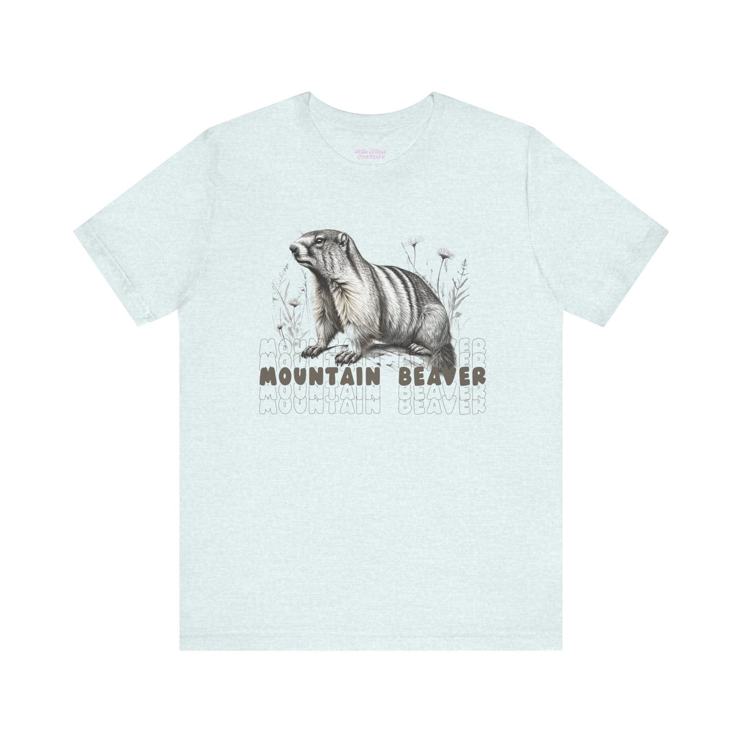 Mountain Beaver Graphic Unisex Tee - Marmot Lover's Shirt