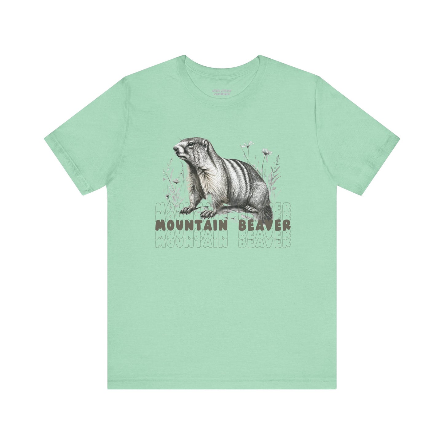 Mountain Beaver Graphic Unisex Tee - Marmot Lover's Shirt