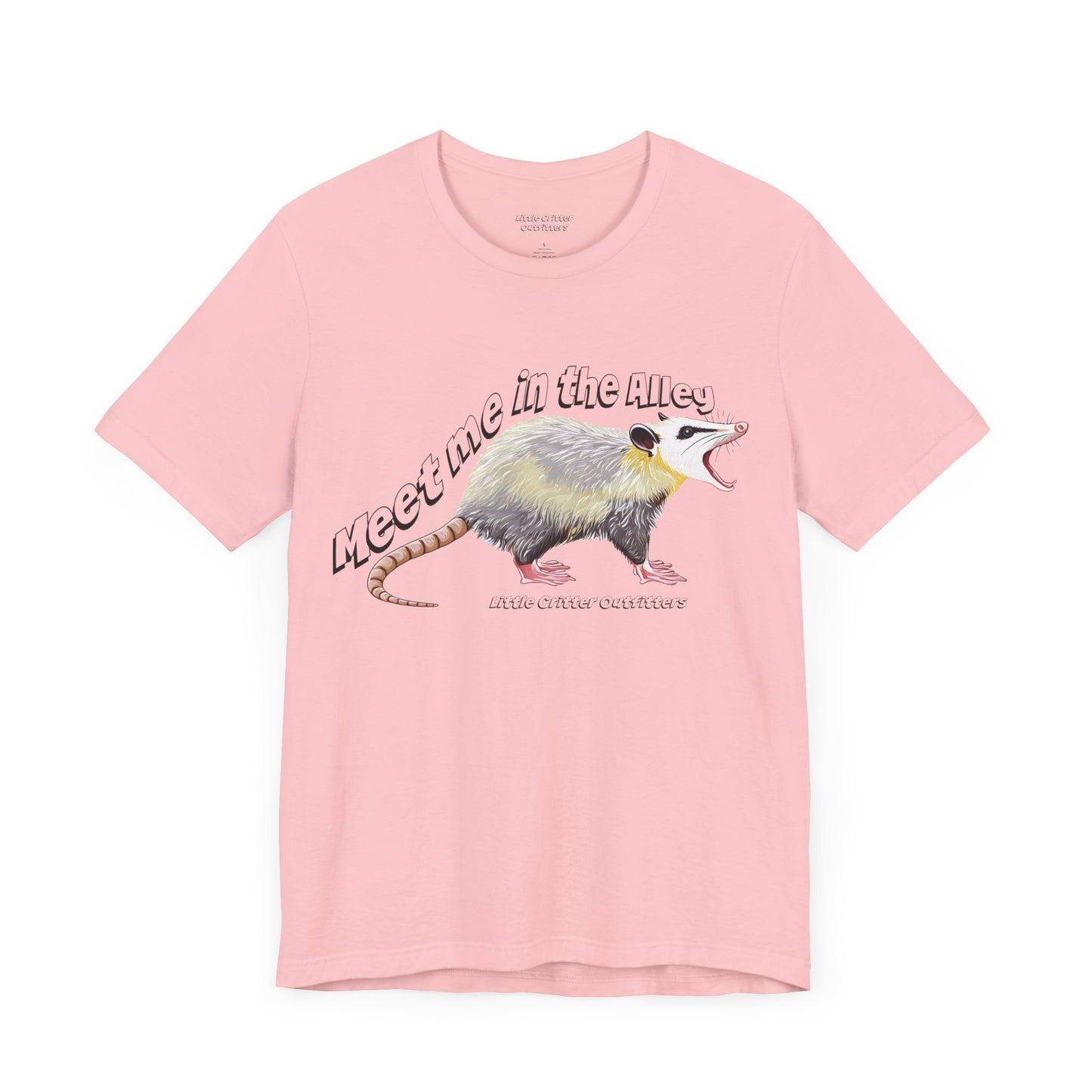 Quirky Opossum Graphic Tee - "Meet Me in the Alley" Design