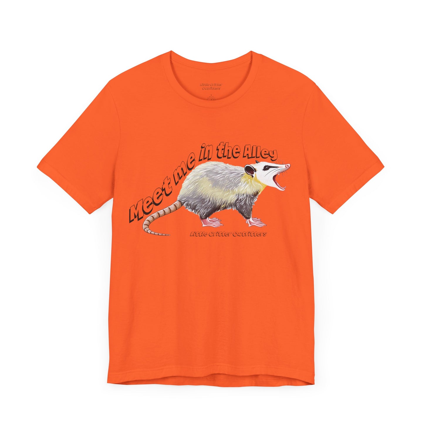 Quirky Opossum Graphic Tee - "Meet Me in the Alley" Design