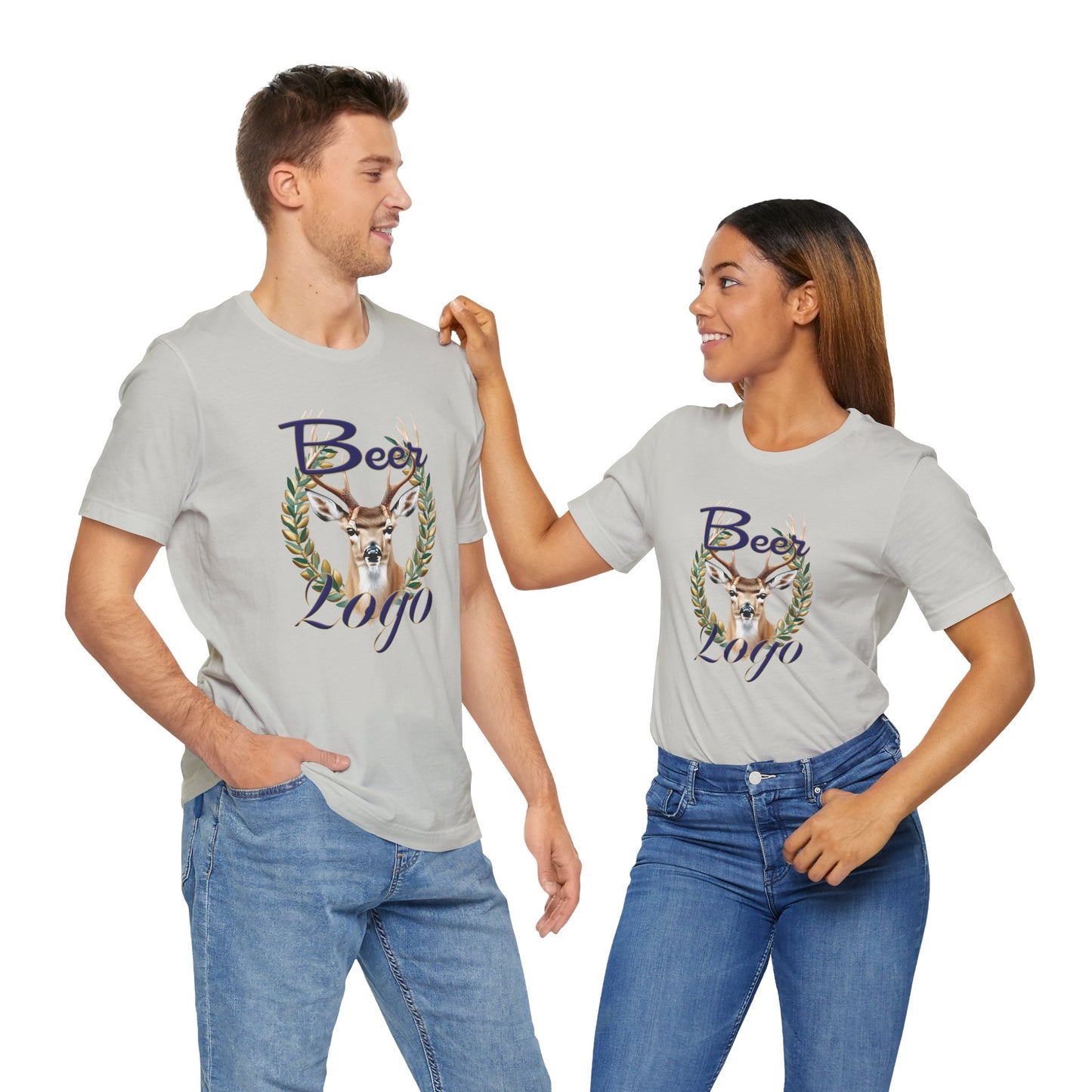 Beer Logo Unisex Jersey Tee - Perfect for Outdoor Gatherings & Celebrations